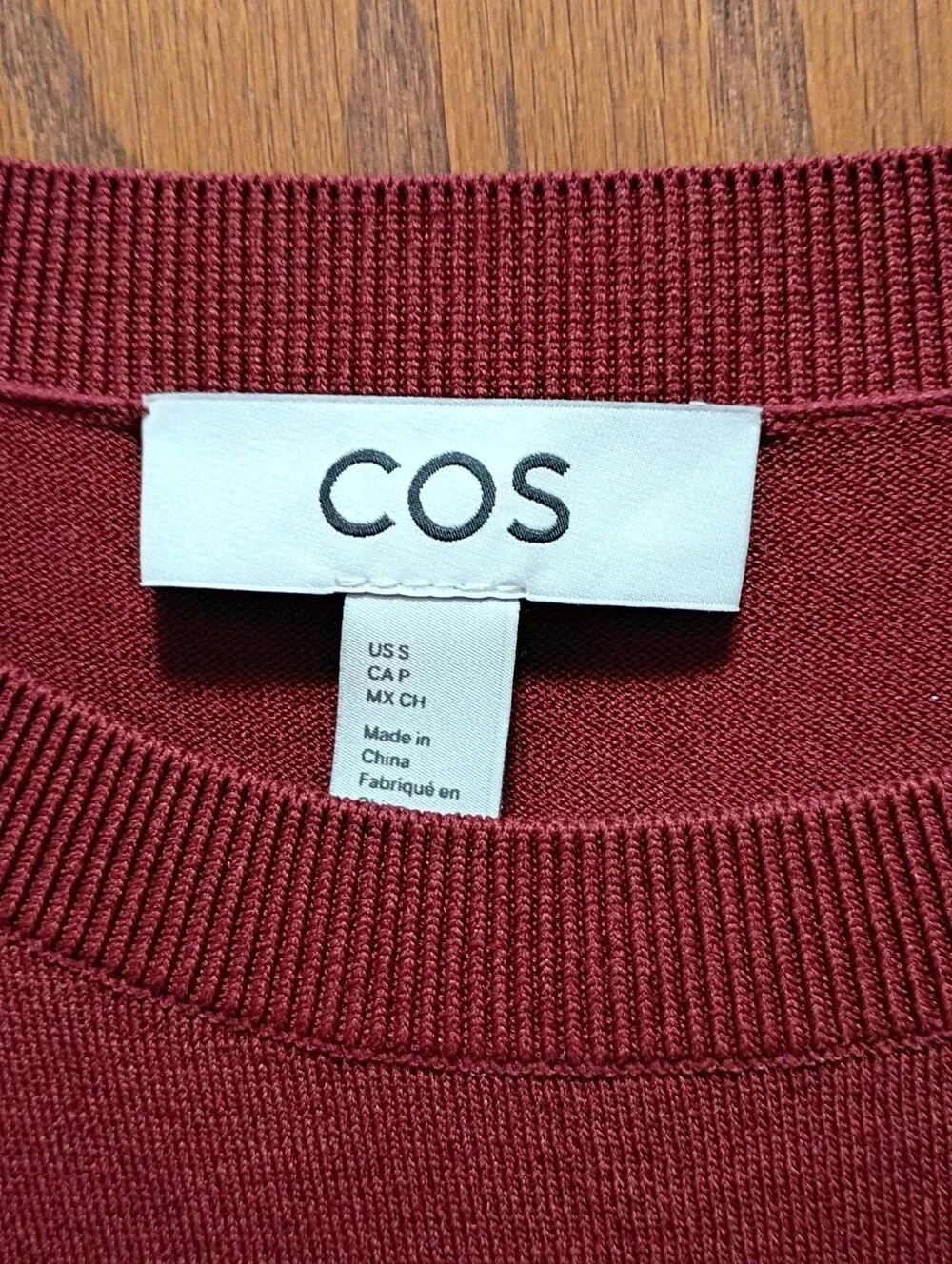 COS Sleeveless Burgundy Maxi Skirt - Women